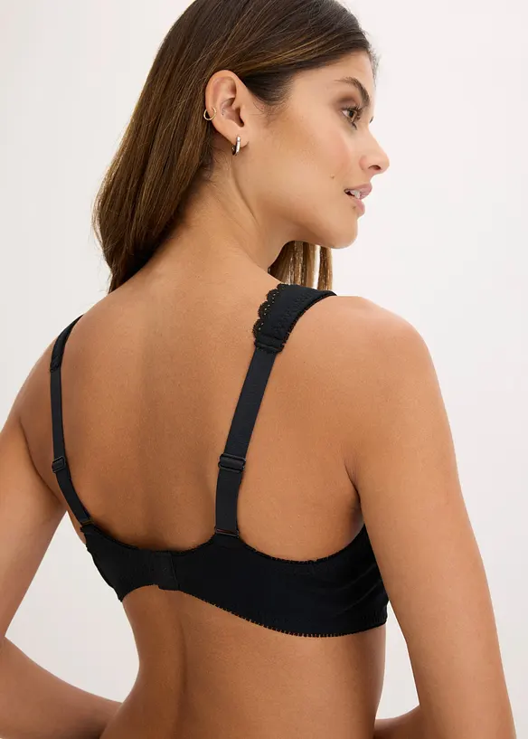 Minimizer-BH i T-shirtmodell med bygel och ekologisk bomull (2-pack), bonprix