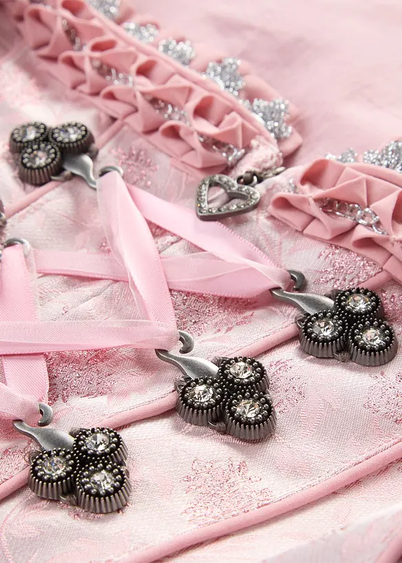 Dirndl med paljettf&ouml;rkl&auml;de (2 delar), bonprix