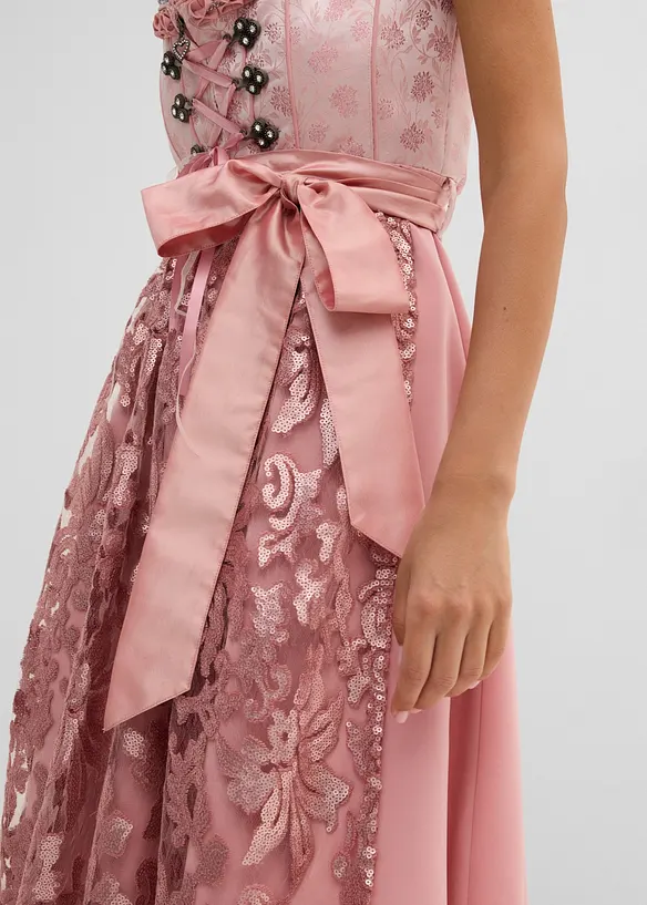 Dirndl med paljettf&ouml;rkl&auml;de (2 delar), bonprix