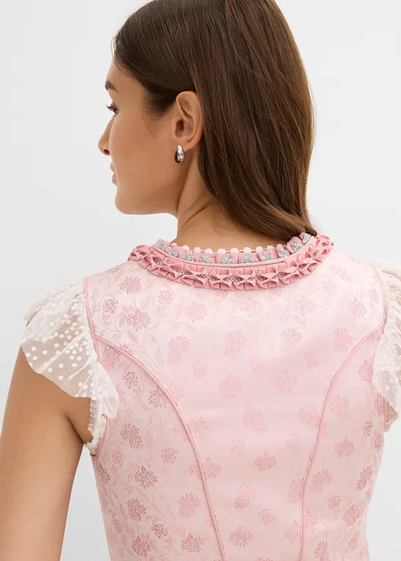 Dirndl med paljettf&ouml;rkl&auml;de (2 delar), bonprix