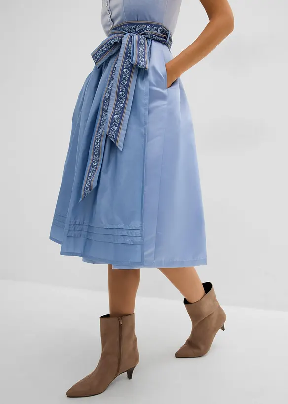 Mellanl&aring;ng dirndl med sammet (2 delar), bonprix