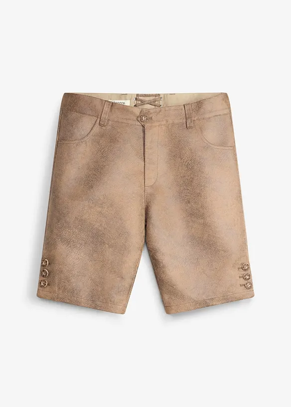 Folkdr&auml;ktsinspirerade shorts i skinnimitation, bonprix