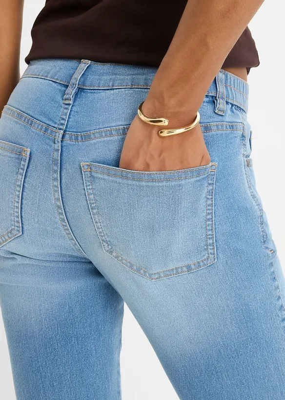 Straight Jeans Mid Waist cropped, bonprix