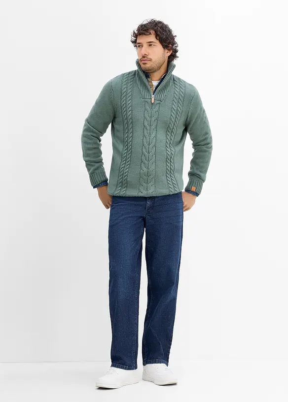 Loose Fit Stretch Jeans, Straight, bonprix