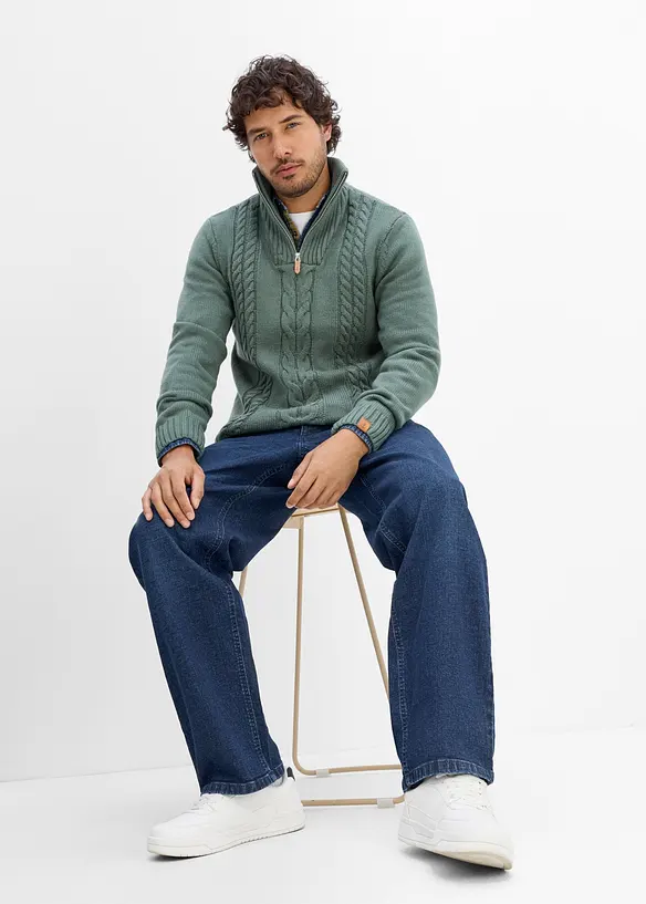 Loose Fit Stretch Jeans, Straight, bonprix