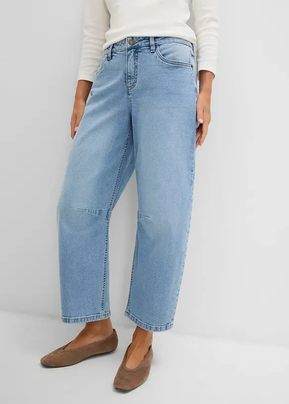 Barrel-jeans Mid Waist, bonprix