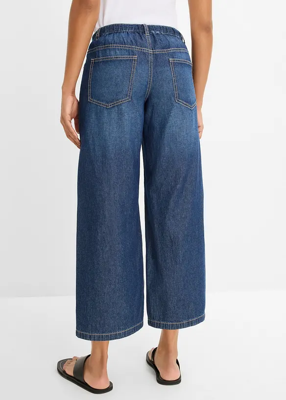 Wide Leg Jeans, Cropped, bonprix