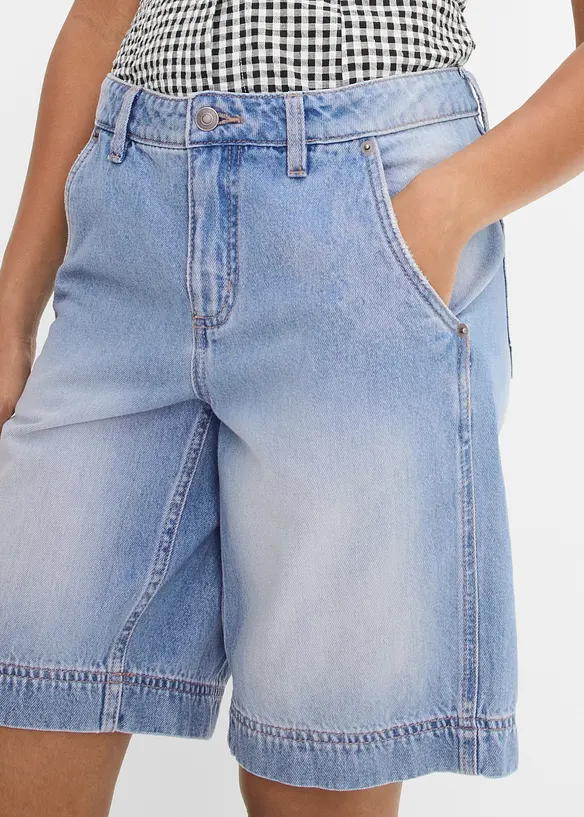 Jeansshorts Mid Waist, bonprix
