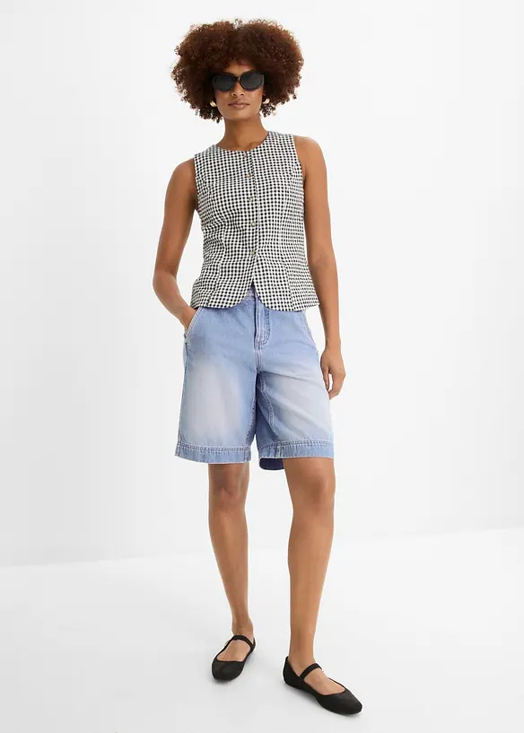 Jeansshorts Mid Waist, bonprix
