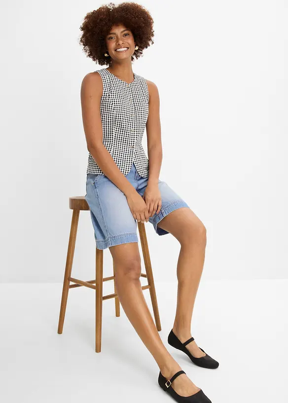 Jeansshorts Mid Waist, bonprix