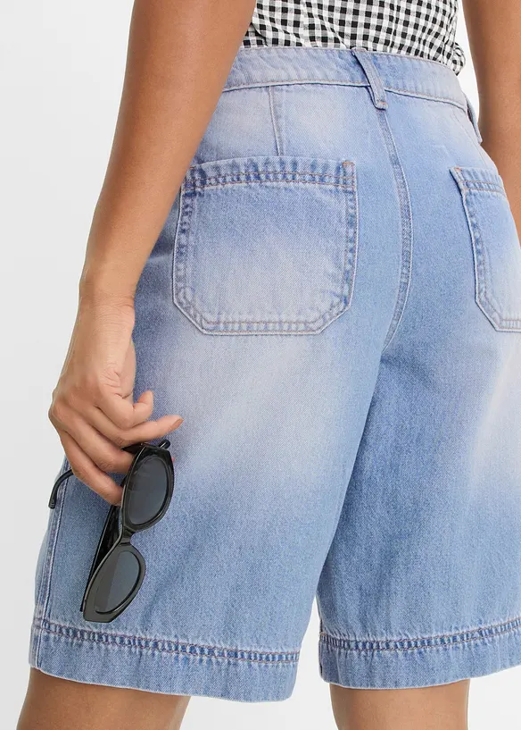 Jeansshorts Mid Waist, bonprix