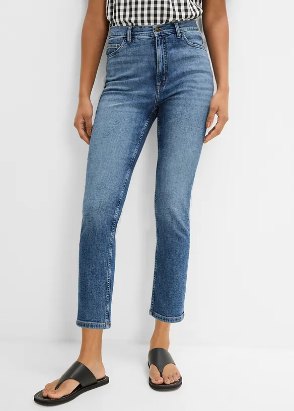 Slim Fit Jeans, High Waist, cropped, bonprix