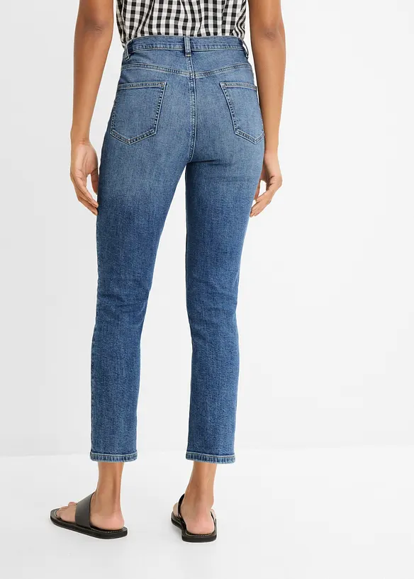 Slim Fit Jeans, High Waist, cropped, bonprix