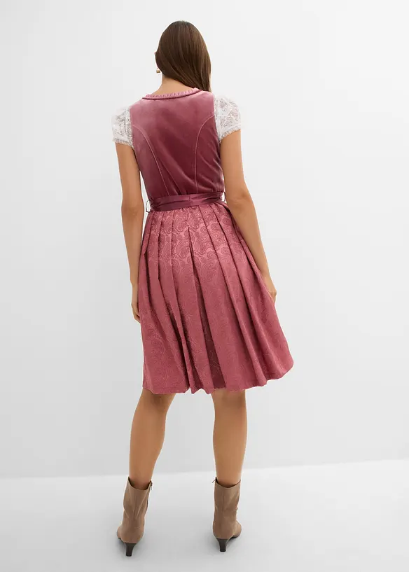 Dirndl med paljettf&ouml;rkl&auml;de (2 delar), bonprix