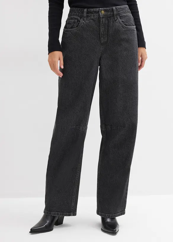 Barrel-jeans Mid Waist, bonprix