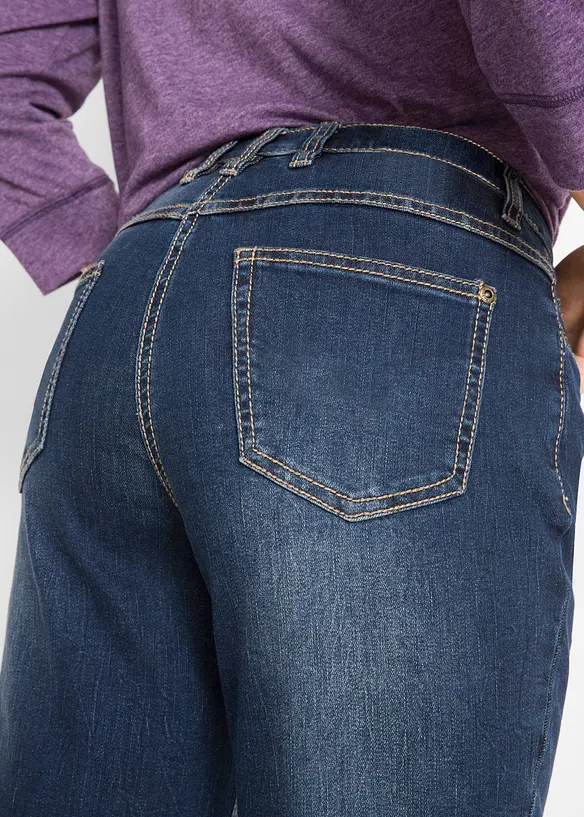 Straight Jeans Mid Waist, Stretch, bonprix
