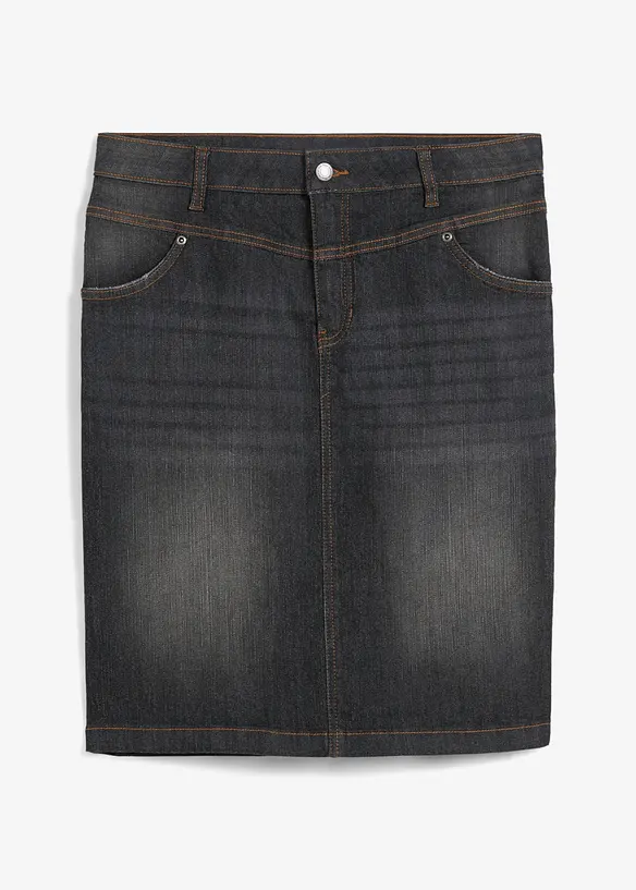 Stretchig jeanskjol, bonprix