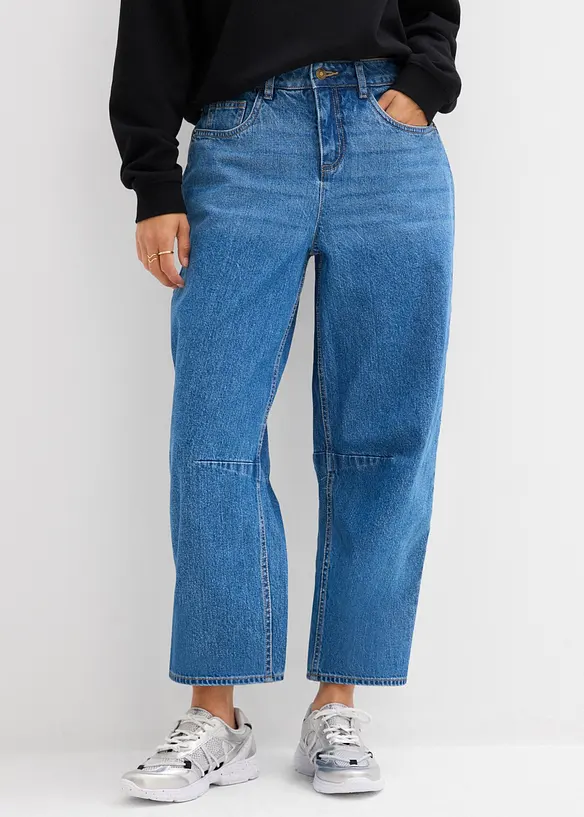 Barrel-jeans Mid Waist, bonprix