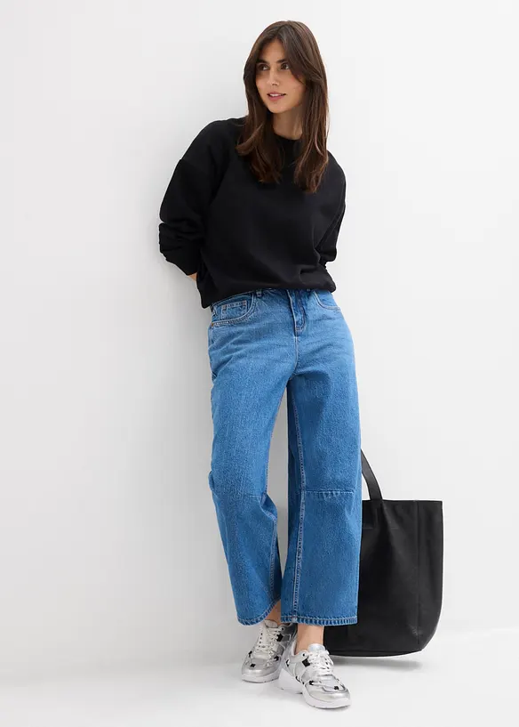 Barrel-jeans Mid Waist, bonprix