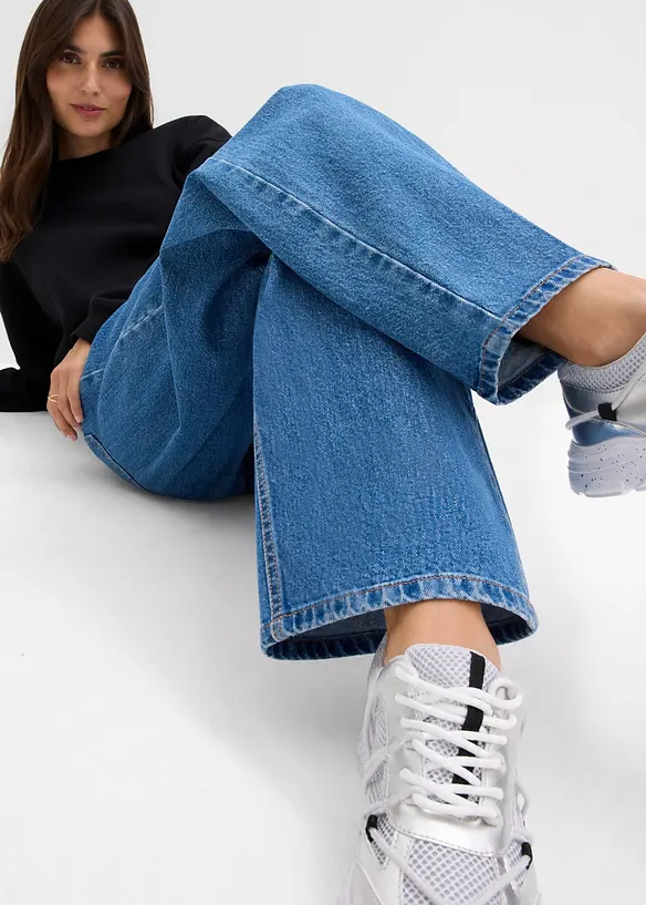 Barrel-jeans Mid Waist, bonprix