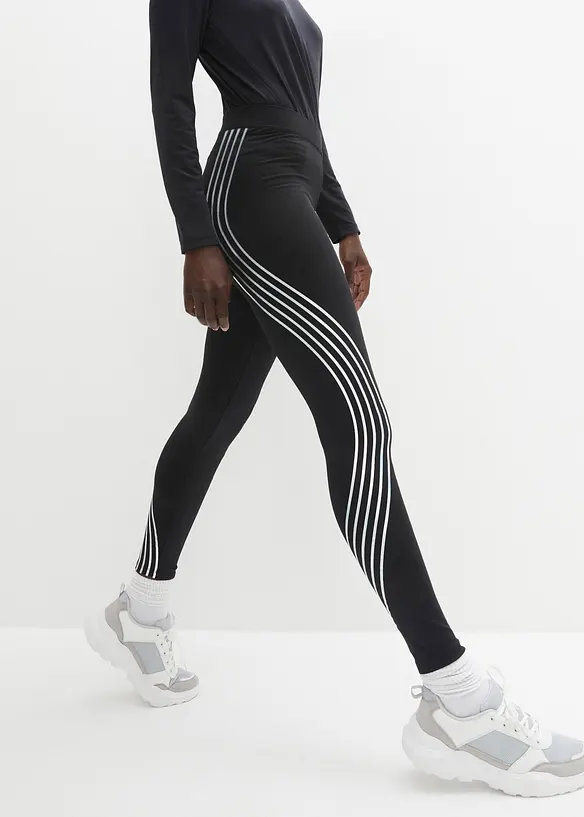 Ankell&aring;nga termoleggings med reflexer, bonprix