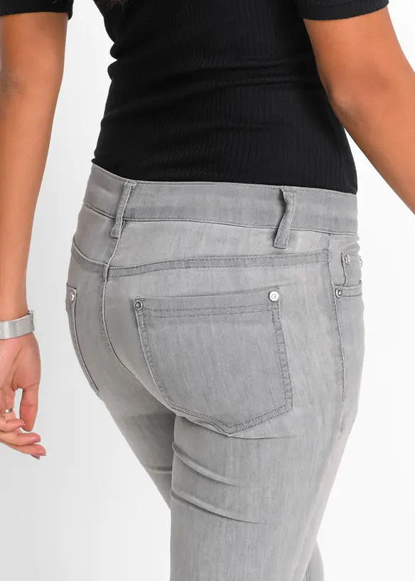 Stretchiga Skinny Jeans Mid Waist, bonprix