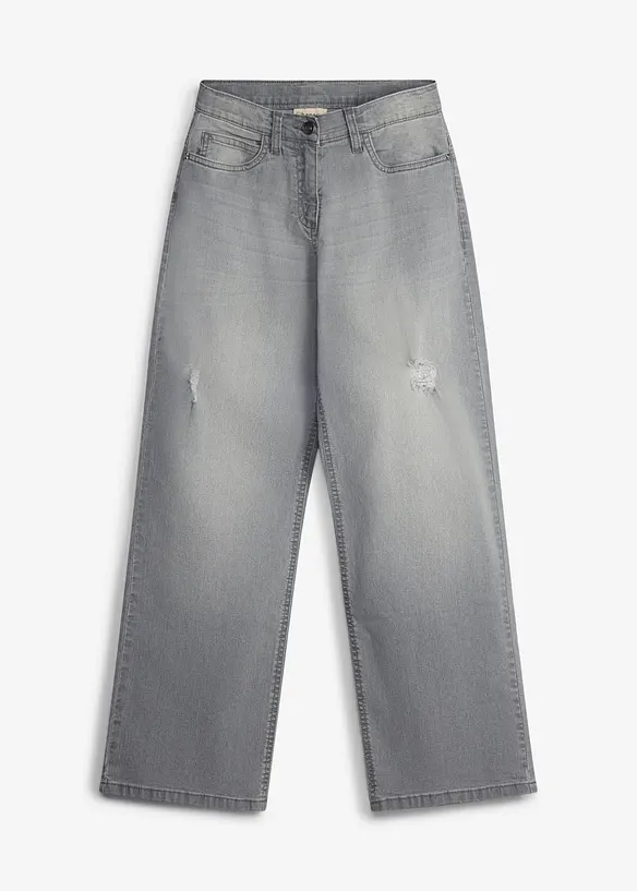 Wide Leg Jeans Mid Waist, bonprix
