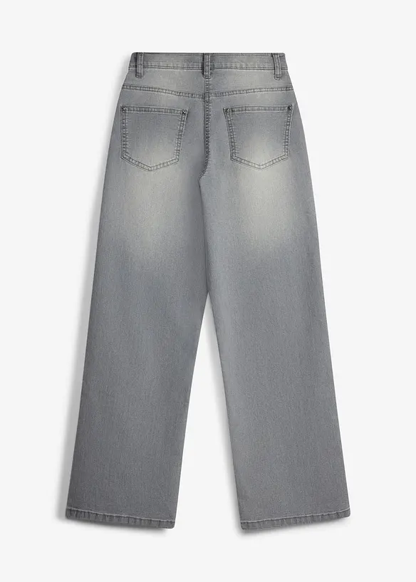 Wide Leg Jeans Mid Waist, bonprix