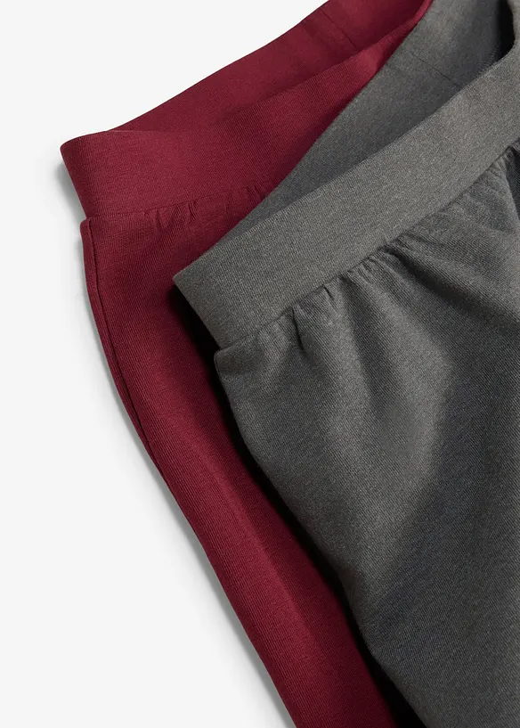 Jerseybyxa i utst&auml;lld modell av elastisk bomullsmix (2-pack), bonprix