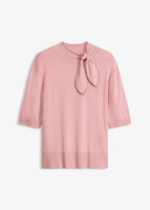 Finstickad tr&ouml;ja i mjuk viskosmix, bonprix
