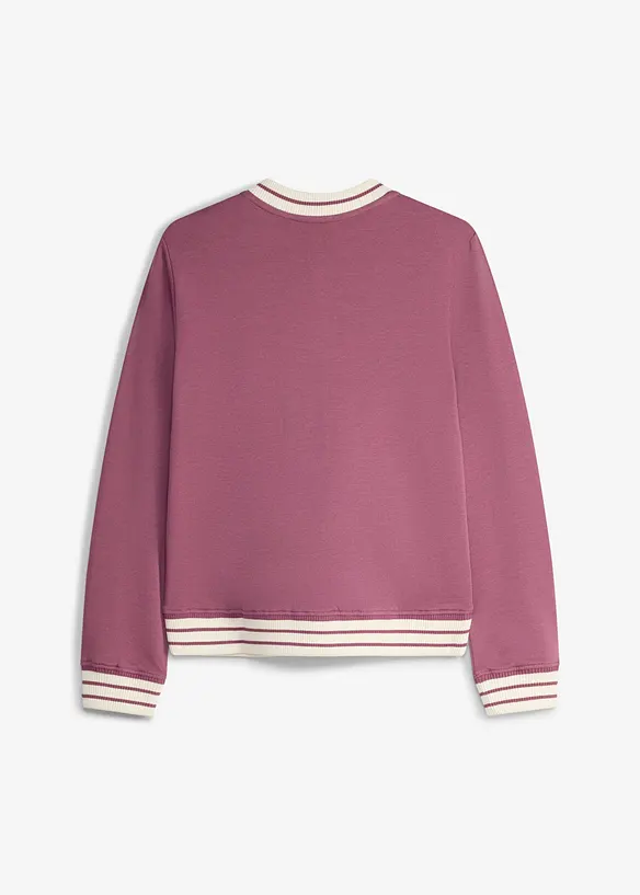 Sweatshirtjacka i ekologisk bomull, bonprix