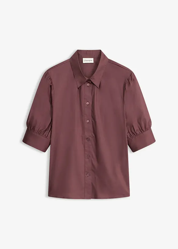 Blus av bomullsmix, bonprix
