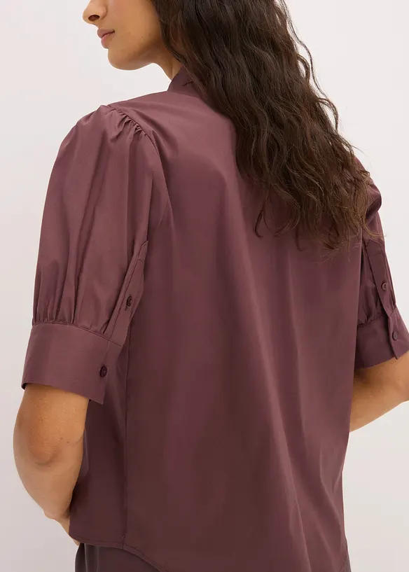 Blus av bomullsmix, bonprix