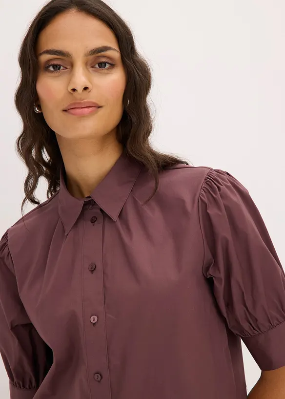 Blus av bomullsmix, bonprix