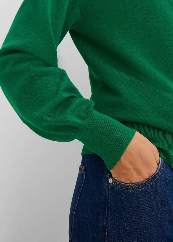 Finstickad cardigan av mjuk viskosmix, bonprix