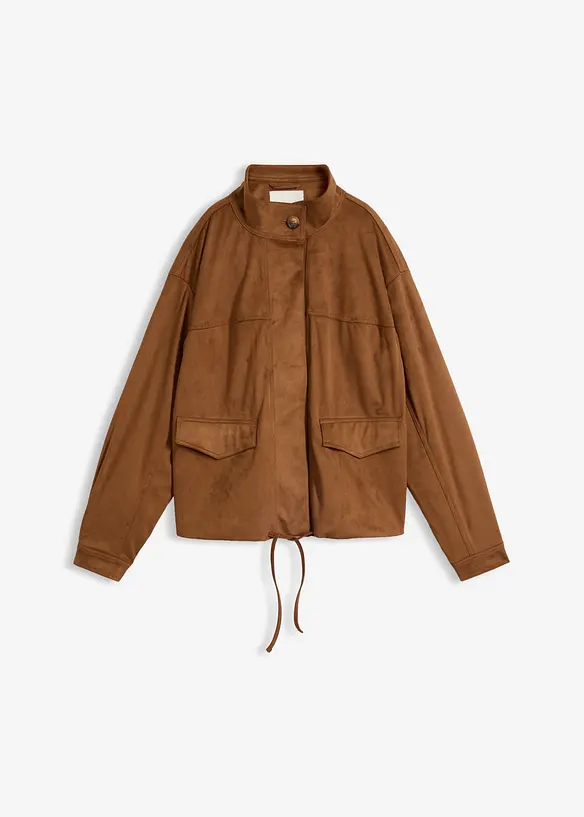 Blusjacka av skinnimitation, bonprix