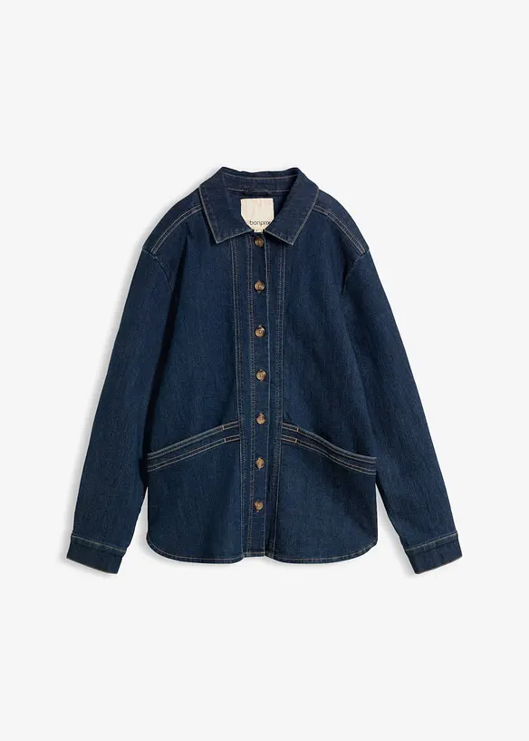 Jeansjacka med ekologisk bomull, bonprix