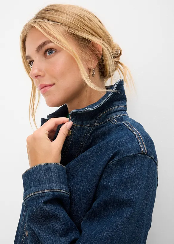 Jeansjacka med ekologisk bomull, bonprix