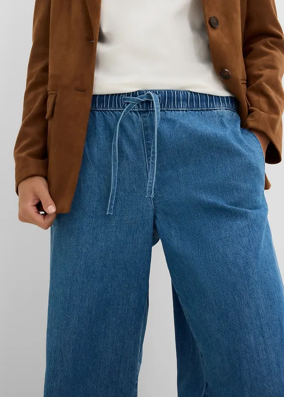 Tunna Wide Leg Jeans Mid Waist, bonprix
