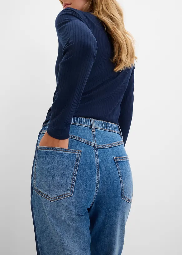 Mom Jeans High Waist, cropped, bonprix