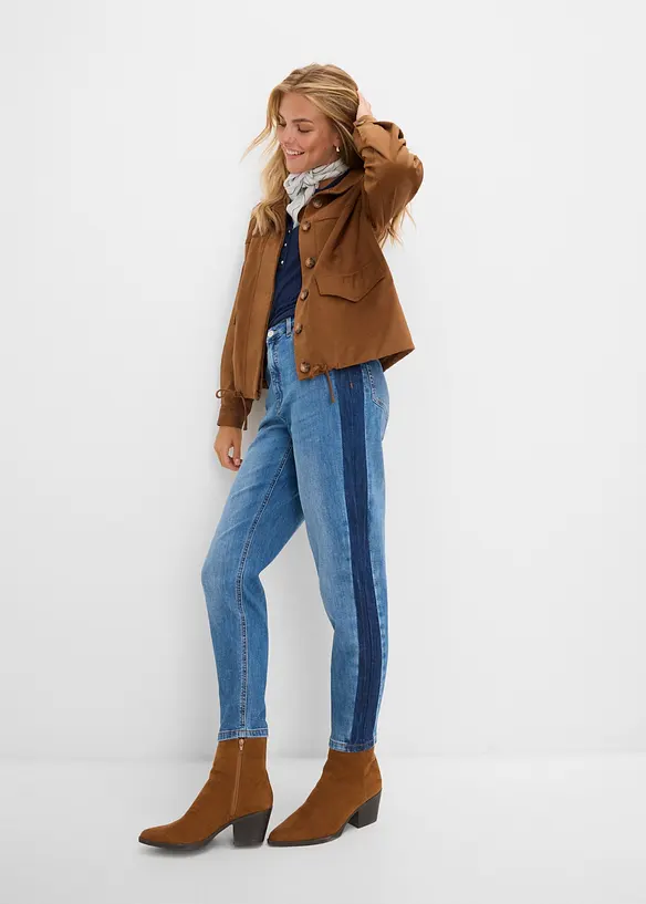 Mom Jeans High Waist, cropped, bonprix
