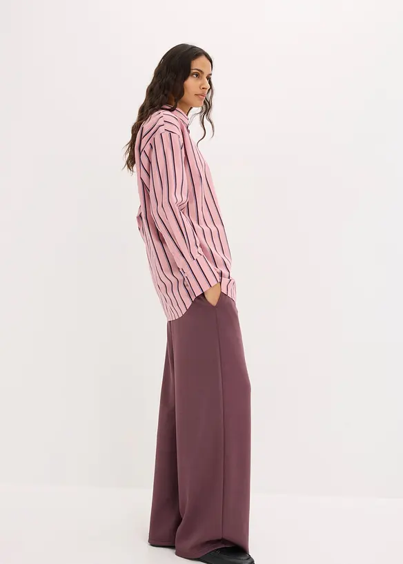 Skjortblus i bomullsmix, bonprix