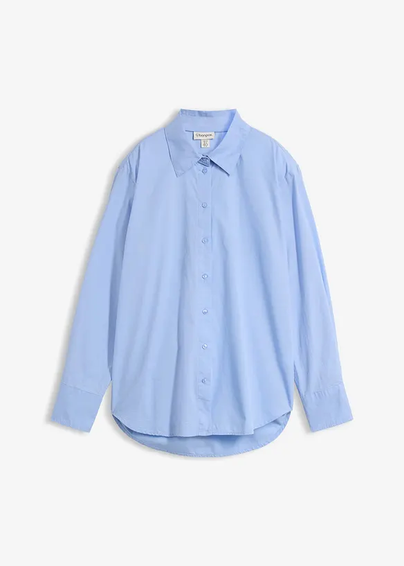 Skjortblus i bomull, bonprix