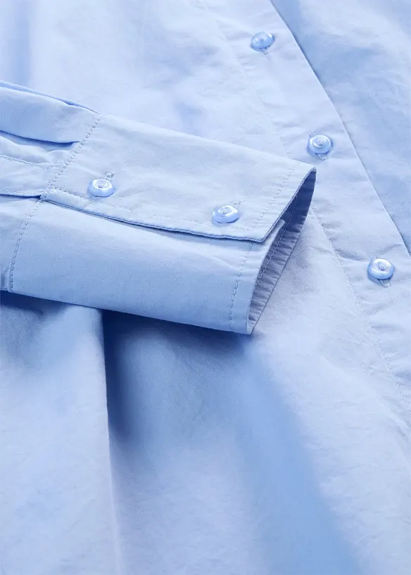 Skjortblus i bomull, bonprix