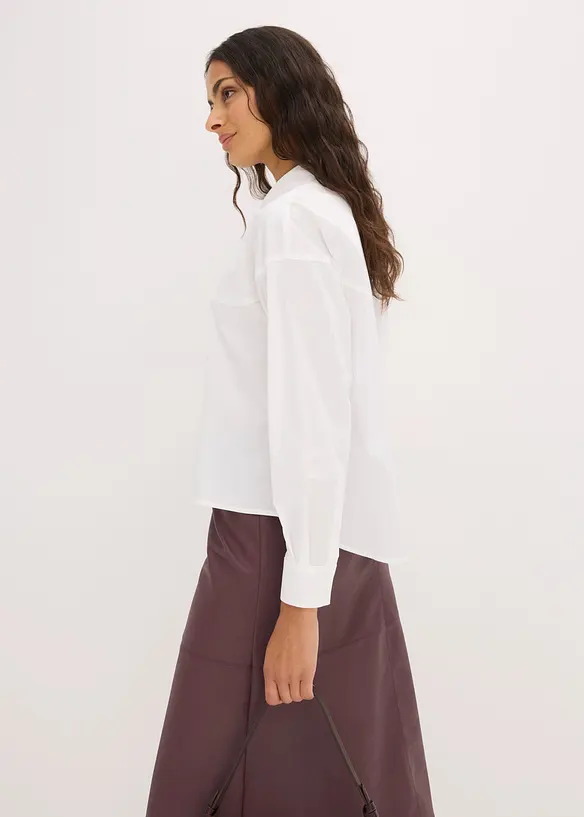 Blus av bomullsmix, bonprix