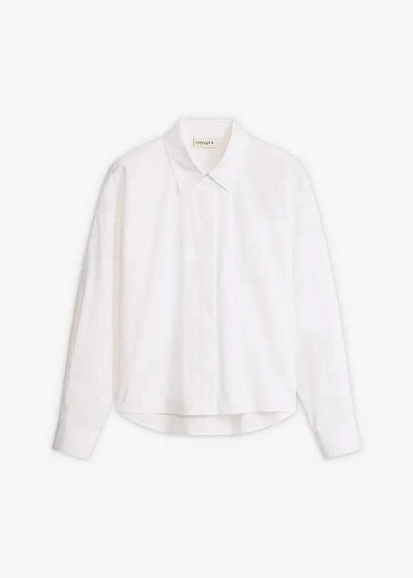 Blus av bomullsmix, bonprix