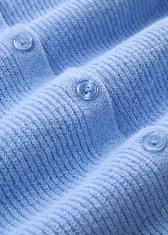 Ledig cardigan i materialmix, bonprix