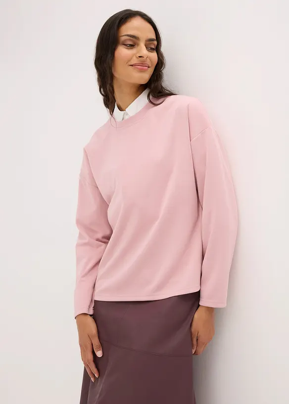 Oversizesweatshirt i viskosmix, bonprix