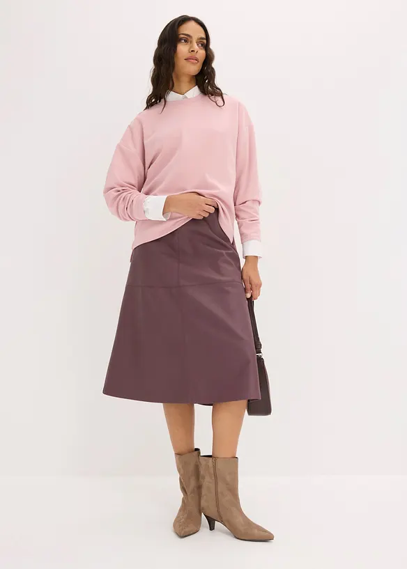 Oversizesweatshirt i viskosmix, bonprix