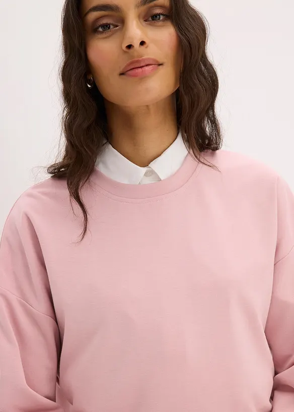 Oversizesweatshirt i viskosmix, bonprix